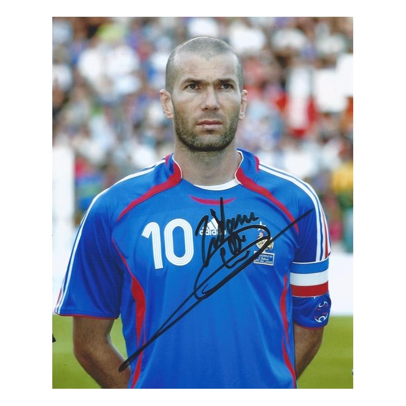 Autographe Zinedine ZIDANE (Photo Dédicacée)