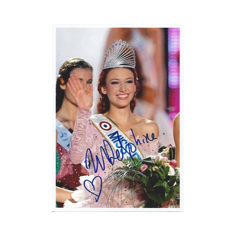 Delphine Wespiser Miss France 2012 Autograph