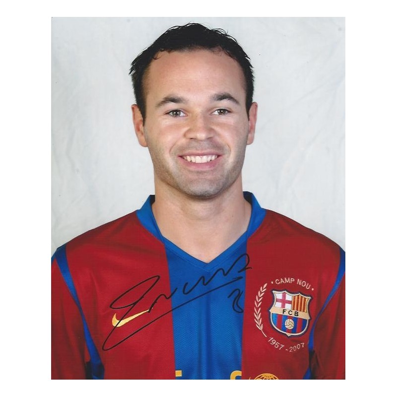 iniesta autograph