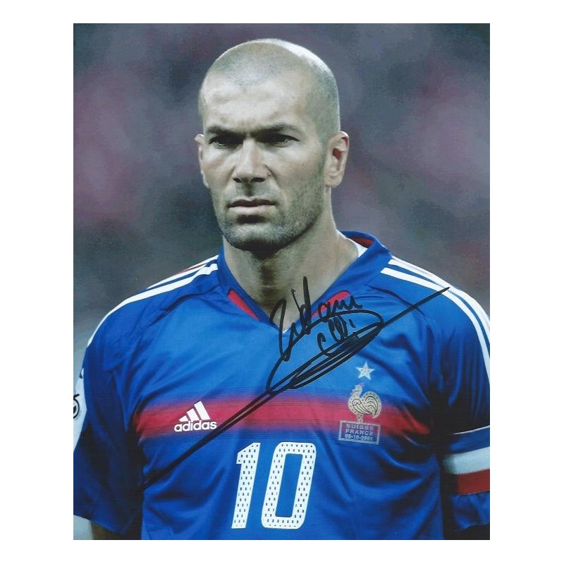 Zinedine ZIDANE Autograph