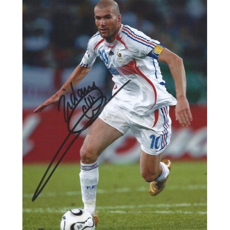 Zinedine ZIDANE Autograph