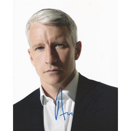 Anderson cooper top signed autographed 8x10 photo