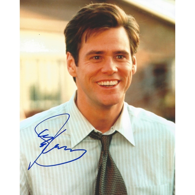 Sold at Auction: Jim Carrey signed 10x8 The Truman Show black and white  promo photo. Good Condition. All autographs