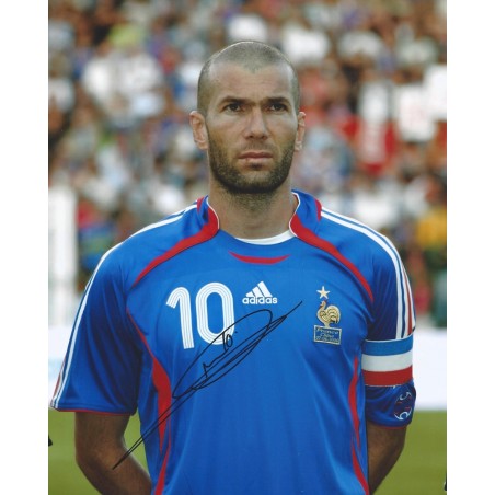 Zinedine ZIDANE Autograph