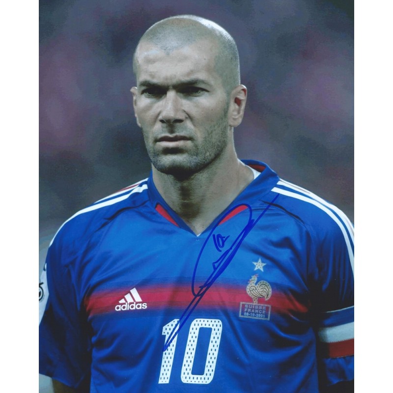 Zinedine ZIDANE Autograph