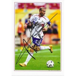 Zinedine ZIDANE Autograph