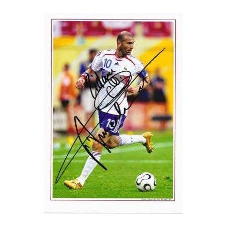 Zinedine ZIDANE Autograph