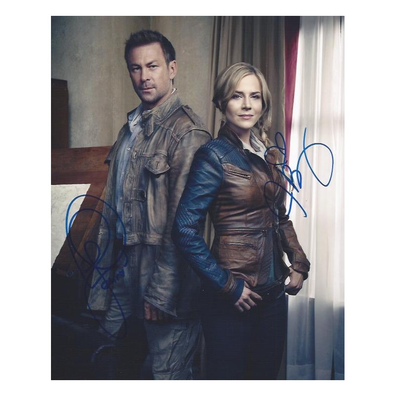 Julie BENZ & Grant BOWLER - DEFIANCE Autograph