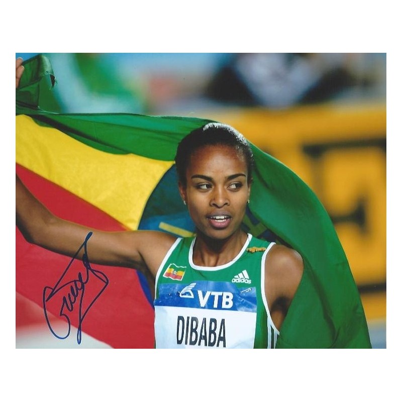 Genzebe DIBABA Autograph