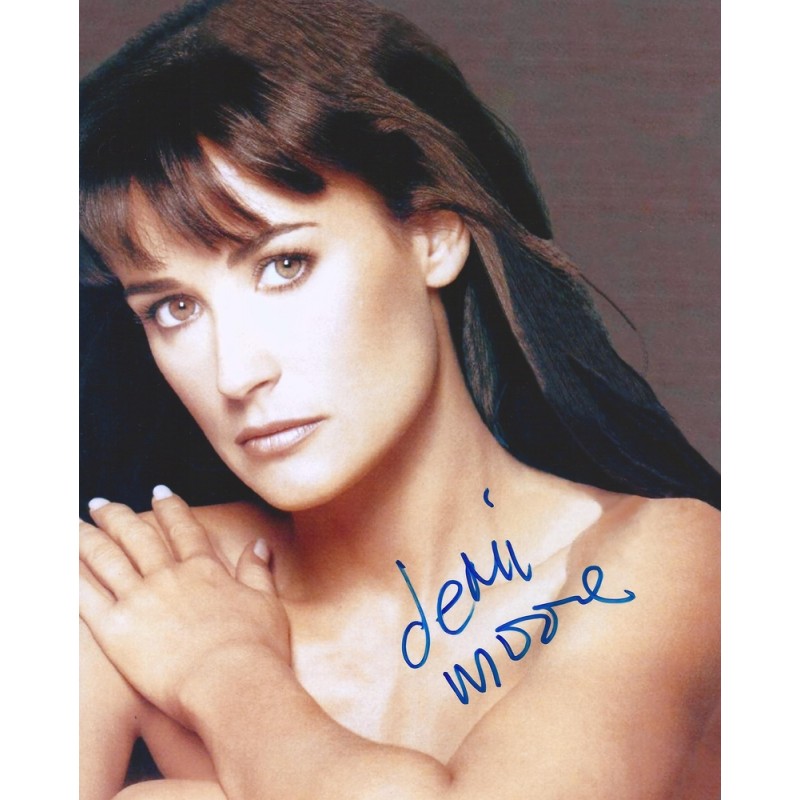 Autographe Demi MOORE (Photo dédicacée)