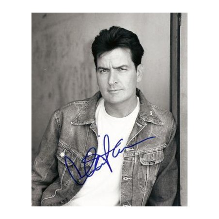 Charlie Sheen Signed