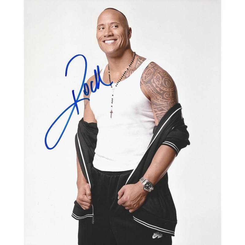 The Rock Dwayne Johnson Authentic Autographed Hobbs Fast & Furious Hob