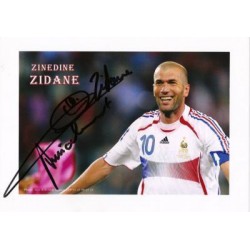 Zinedine ZIDANE Autograph