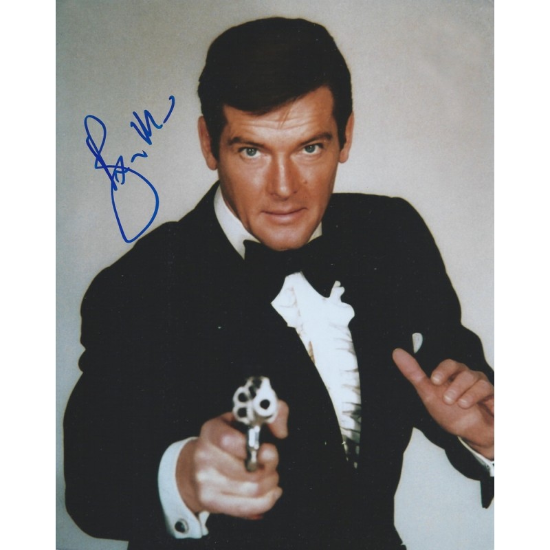 Roger MOORE Autograph