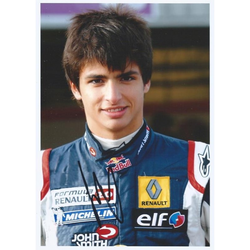 Autographe Carlos SAINZ Jr (Photo Dédicacée)