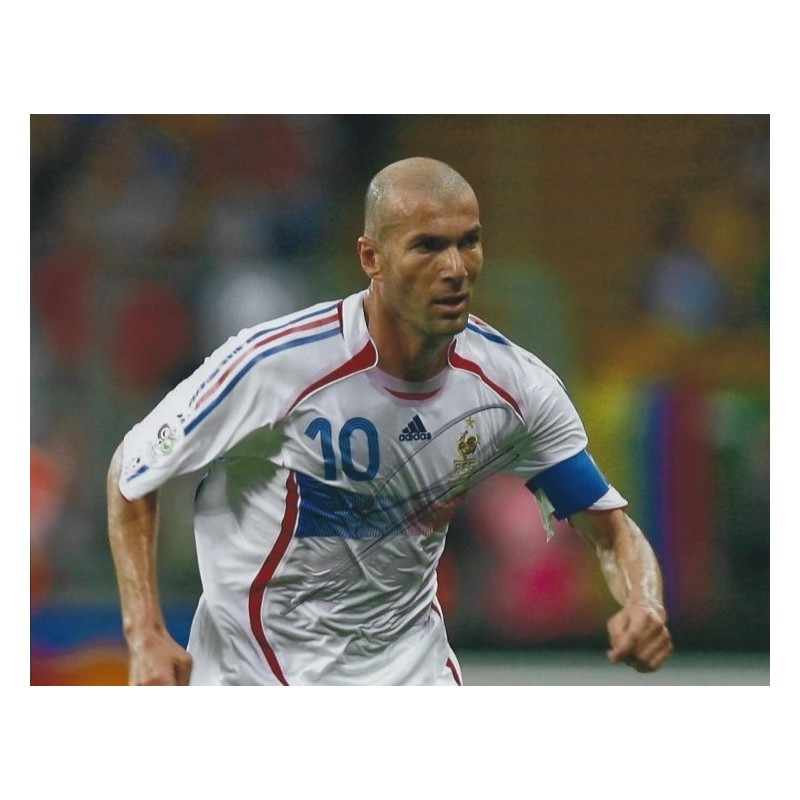 Autographe Zinedine ZIDANE (Photo Dédicacée)