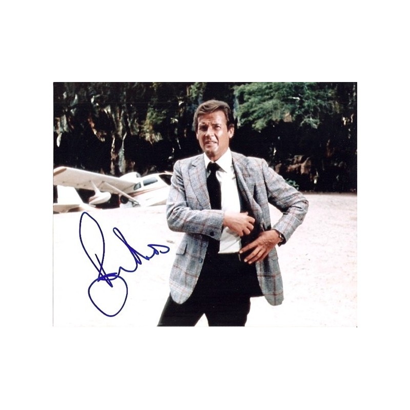 Roger MOORE Autograph