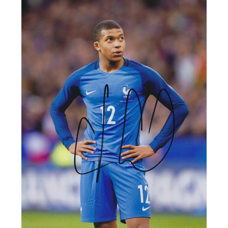 Kylian Mbappe Autograph