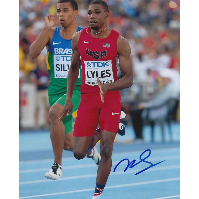 Noah LYLES autograph