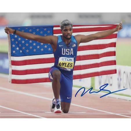 Noah LYLES autograph