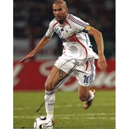 Zinedine ZIDANE Autograph