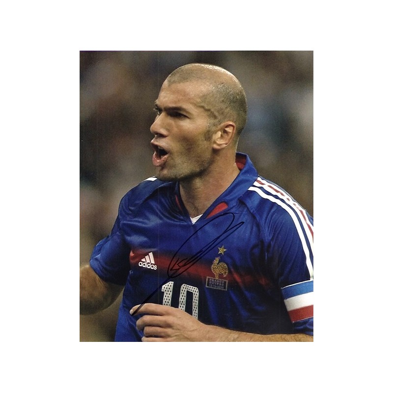 Autographe Zinedine ZIDANE