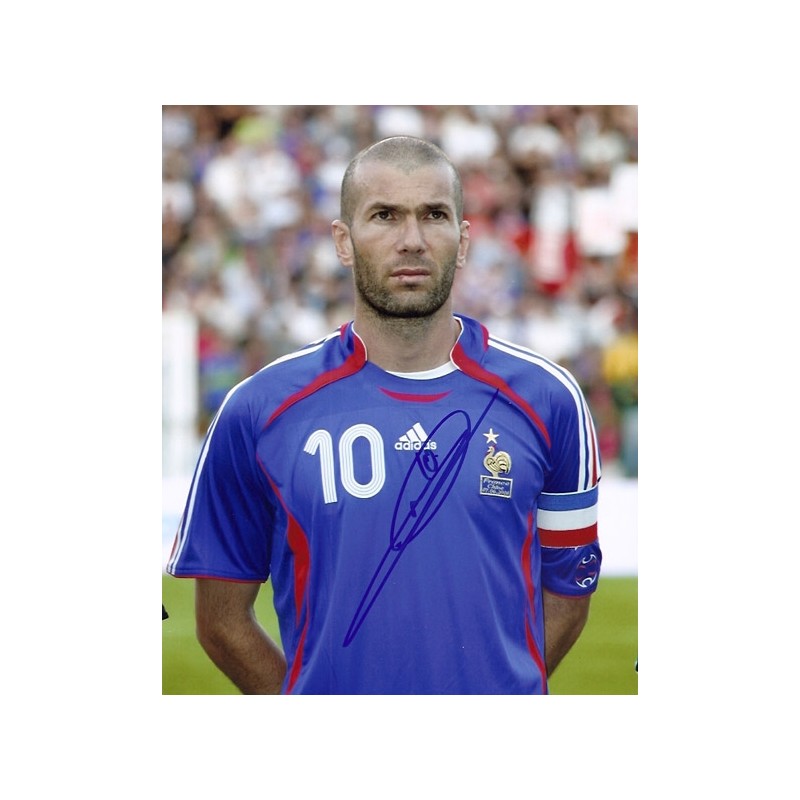 Zinedine ZIDANE Autograph